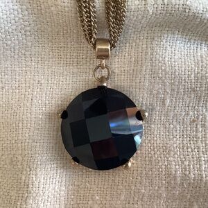 Black Glass Kennth Cole Necklace